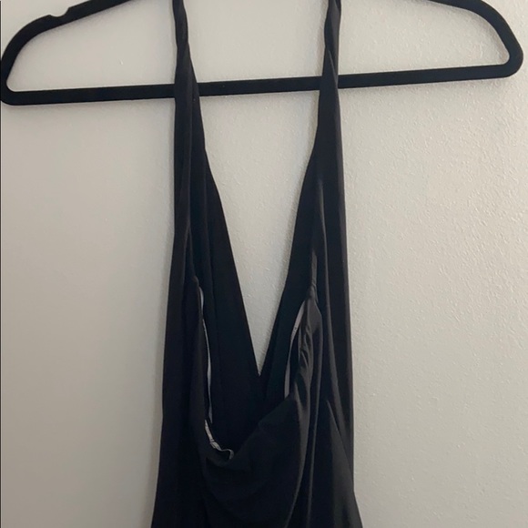 Elegant black halter jumpsuit - Picture 4 of 4